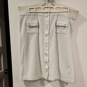 White Mini Skirt for Work